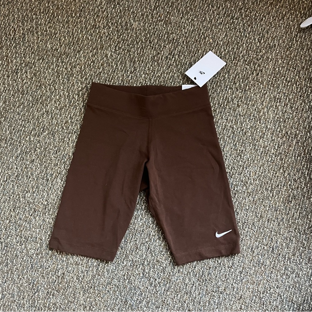 Nike Brown Biker Shorts NWT